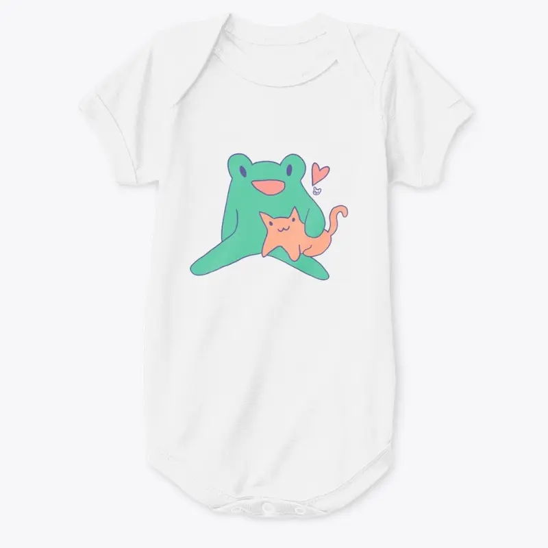 froggie and frog cat